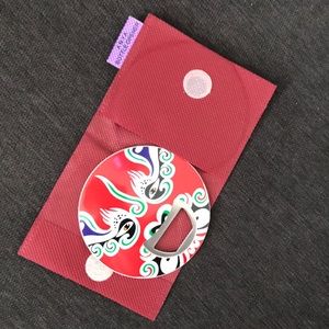 Double sided ANYA bottle opener with pouch 🐲🍻